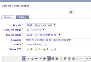 Base de Conhecimentos ITM